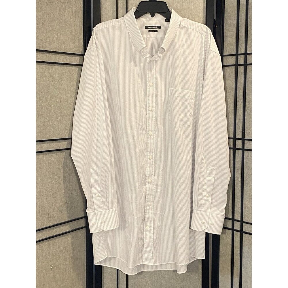 Indochino 100% Cotton Long Sleeve Button Down Size 54 big & tall pin stripes